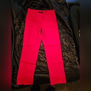 Women's Red Pull-On Pants